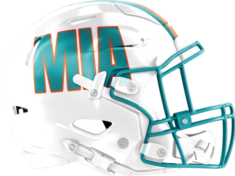 Miami Dolphins helmet