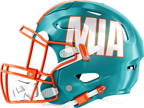 Miami Dolphins helmet