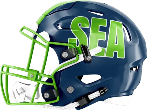 Seattle Seahawks helmet
